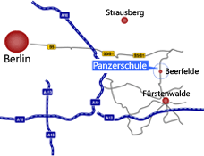 Selber Panzer fahren können Sie in Beerfelde in Brandenburg, etwa 70km von Berlin entfernt.